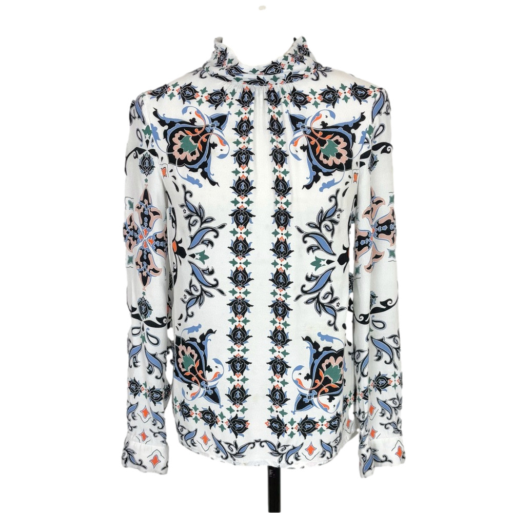 Warehouse boho print blouse